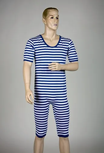 GR. 8 / XL Ringelbadeanzug rot/weiß