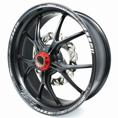 Felgenrandaufkleber GP Racing Silber Metallic Glanz Motorrad Aufkleber Auto