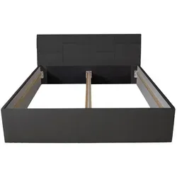 Halmon Schlafkomfort Polsterbett Damas 160x200 cm Anthrazit in schwarz von Halmon