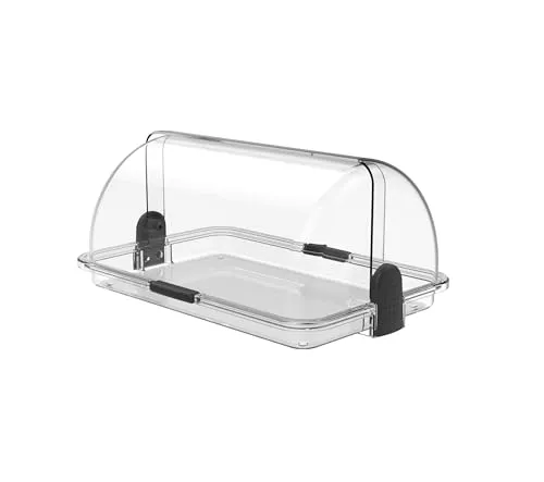 Biesse Buffet Vitrine mittelgroß aus Kunststoff, Transparent 38x26x17 cm