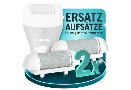 Grundig Hornhautentferner Ersatzrolle Pro – 2 Austauschrollen für optimale Pflege