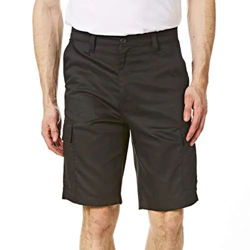 Iron Mountain IMSHO226 Herren Multi Pocket Klassische Cargo Arbeitskleidung Arbeitssicherheit Kurze Hose,Schwarz,32W
