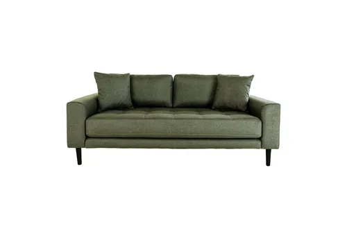 Sofa 2,5 Sitzer DROP LIDO - Olivgrün - Sofa 2,5 Sitzer mit hohem Sitzkomfort und skandinavischem Design. Die zwei Kissen bieten vielseitige Nutzungsmöglichkeiten und sorgen für gemütliche Stunden.