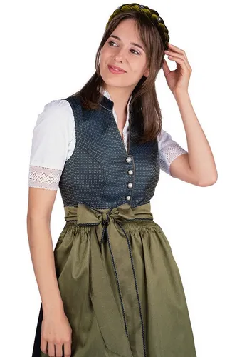 Spieth & Wensky Dirndl Midi BENEDIKTA in blau von Spieth & Wensky