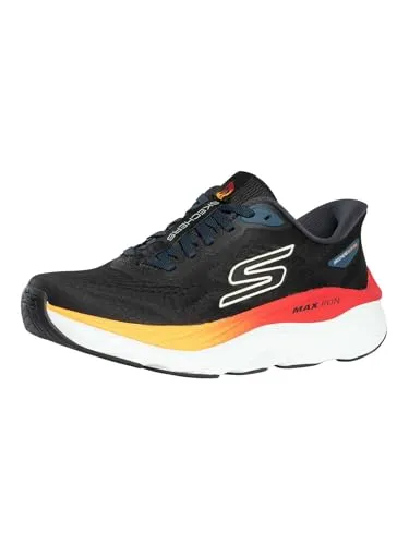 Skechers Herren Slip-Ins Max Run Sneaker, Black/Multi, 41 EU