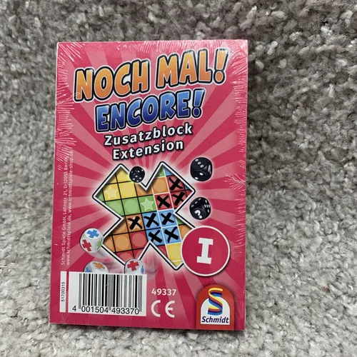 Schmidt Spiele Noch Mal! Zusatzblöcke - Neue Herausforderungen für Noch Mal! Spieler: 3 Zusatzblöcke mit unterschiedlichem Design für mehr Abwechslung im Spiel. Für 2-6 Spieler ab 8 Jahren.