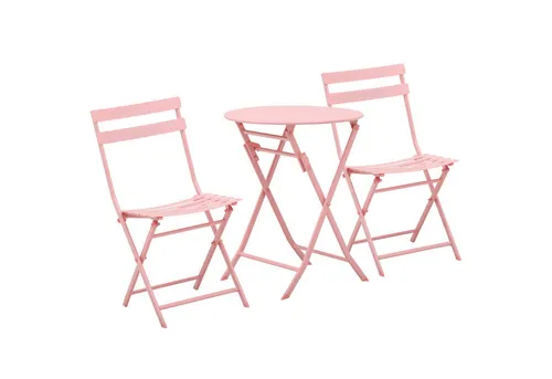 Outsunny 3-TLG. Gartenset in pink von Outsunny