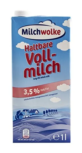 Milchwolke Haltbare Vollmilch 3,5% Fett, 12er Pack