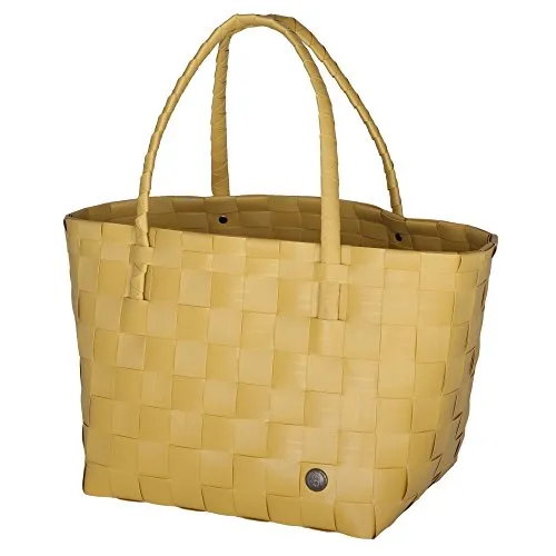 Handed By Handgewebt Paris shopper Tasche, Mehrfarbig (senffarben), 27 x 31 x 24 cm