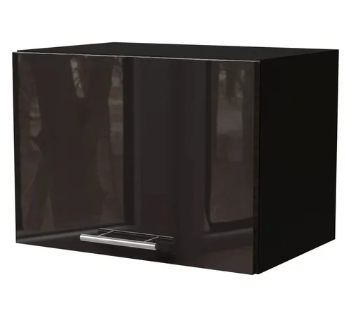 Feldmann-Wohnen Klapphängeschrank Essen (W4B/50, 1 Klappe, innen 1 Fach, 1-St., moderne Optik, lackierte Fronten) 50x32,5x36cm schwarz