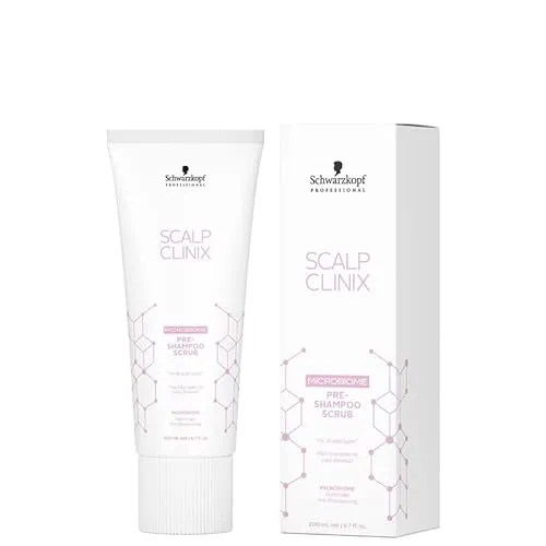 Schwarzkopf Professional Scalp Clinix Pre-Shampoo Scrub 200 ml - Shampoos: Innovatives Kopfhautpeeling für intensive Tiefenreinigung, entfernt abgestorbene Hautzellen und fördert das Haarwachstum.