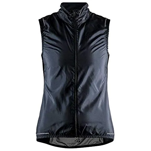 Craft ADV Essence Light Wind Vest Women - Ultraleichte Fahrradweste für Damen - Damen Radwesten: Die Craft ADV Essence Light Wind Vest bietet hervorragenden Wind- und Regenschutz, ist ultraleicht und aus recyceltem Material. Praktisch verstaubar in der eigenen Rückentasche.