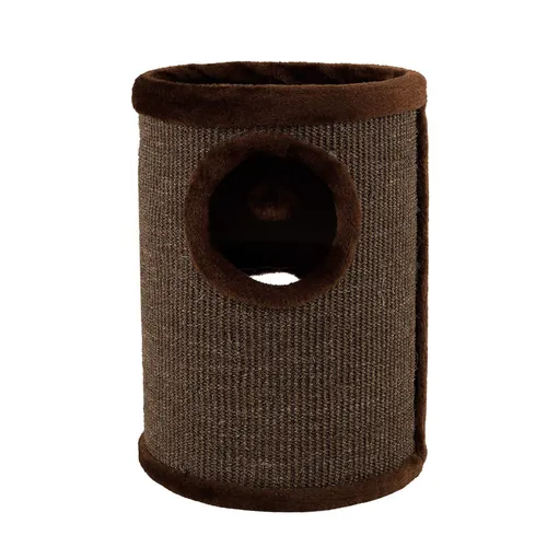 Plüsch-Kratzbaum mit Plattform und Spielball - Kratzbaum & Möbel, bietet eine gemütliche Plattform und einen Spielball für stundenlangen Spaß und Kratzvergnügen.