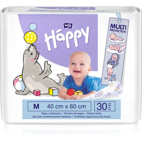 Bella Baby Happy SIze M Einweg-Wickelunterlagen 40x60 cm 30 St.