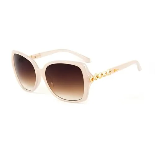 Guess Damensonnenbrille GF0413-57F UV400 - Sonnenbrillen für Damen mit UV400 Schutz, stilvolles braunes Design und ideal für sonnige Tage.