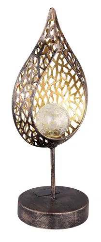 Globo LED-Solarleuchte 1flg in gold von Globo Handels GmbH