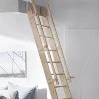 Treppen Intercon Raumspartreppe Easy Step Massivholz Buche Beidseitiges Geländer