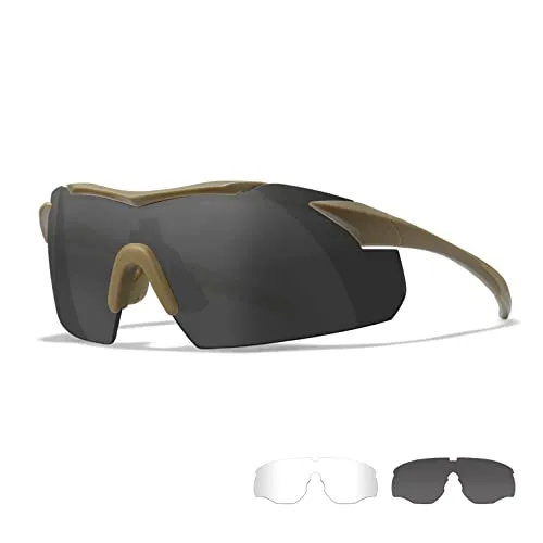 Wiley X WX Vapor Sportsbrille Herren - Sportbrille mit flexiblem Halbrahmen für perfekten Halt. 100% UV-Schutz und wechselbare Gläser für optimale Sicht bei allen Lichtverhältnissen.