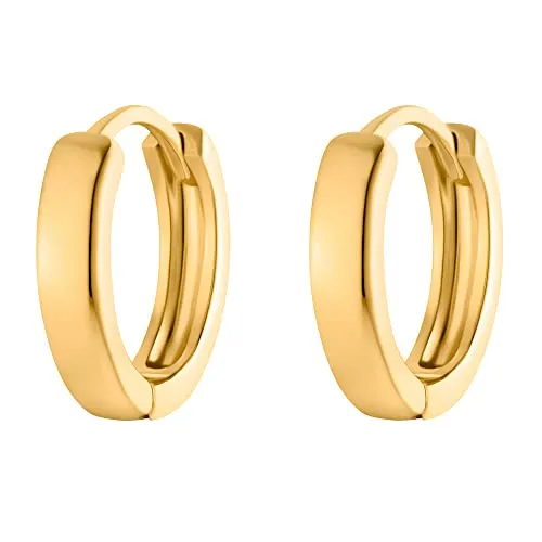 Heideman Ohrringe Talar Damen aus Edelstahl gold farbend poliert Ohrcreole für Frauen vergoldet