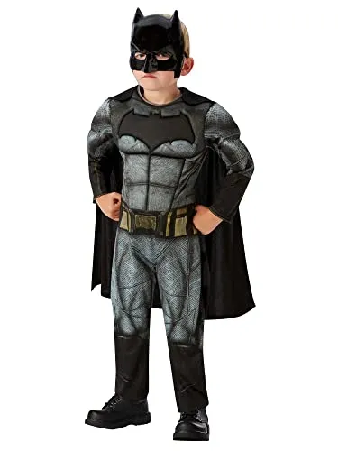Rubie's 640809L, offizielles Batman-Kostüm für Kinder (DC Justice League) Halloween