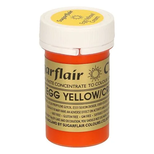 Speisefarben-Paste Sugarflair Egg Yellow - Cream von Tortenbilddruckerei