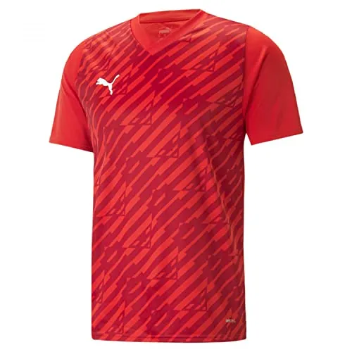 PUMA Unisex Kinder Teamultimate Jersey Jr T-Shirt, Rot, 152 - Kinder-Shirts aus leichtem, atmungsaktivem Stoff mit feuchtigkeitsableitender Technologie für optimalen Tragekomfort und ein klassisches Design.