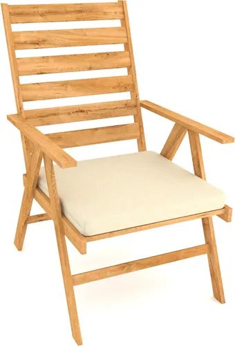 POKAR Bankauflage Bankkissen mit Abnehmbarem Bezug , Farbe:Beige, Größe:70x70