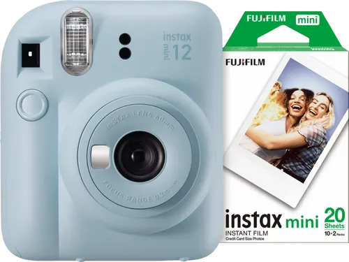 Fujifilm Instax Mini 12 Pastel Blue + Fotopapier (20 Stück)