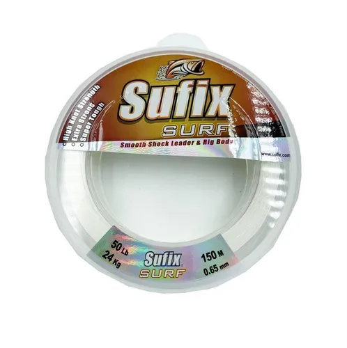 Sufix Surf Leader Clear Schlagschnur 50lb 0,65mm 150m