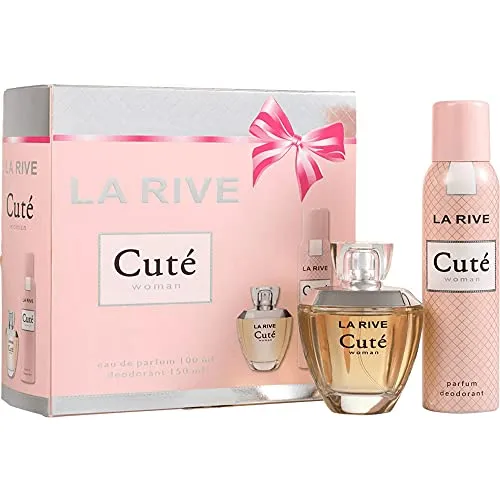 La Rive Eau de Parfum SET Cute für Frauen EDP 100ml + DEO 150ml - Entdecken Sie das SET Cute für Frauen mit 100ml Eau de Parfum und 150ml Deo. Ein harmonisches Duo für einen langanhaltenden Duft und erfrischende Pflege. Perfekt für den täglichen Gebrauch.