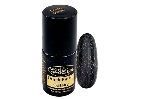 World of Nails-Design UV-Nagellack LED/UV Quick Finish Versiegelungsgel ohne Schwitzschicht Pinselflasche, ohne Schwitzschicht