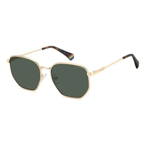 POLAROID Sonnenbrille PLD 6214/S/X GOLD COPPER (GREEN POLARIZED) 56/145/17 STAINLESS STEEL FÜR UNISEX ERWACHSENE, Gold Kupfer, 56