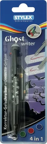 Korrektur-Gelschreiber mit 4 Schreibfarben