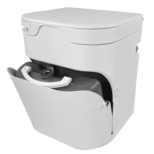 ToMTuR OGO® Origin (EU Version 5) Kompakte Komposttoilette mit elektrischem Rührwerk - Wasserfreie Trenntoilette für bis zu 2 Wochen Nutzung. Mit elektrischem Rührwerk für geruchfreie Entsorgung und einfacher Montage. Kompakt, leise und energieeffizient.