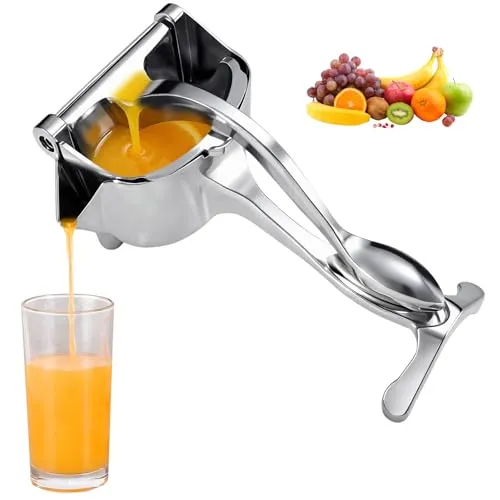 HASAIKA® Zitronenpresse Handpresse, Obst Handpresse, Hand Entsafter Tragbare, Hocheffizientes Entsaften, leicht zu reinigen, geeignet für Orangen, Zitronen und Grapefruits