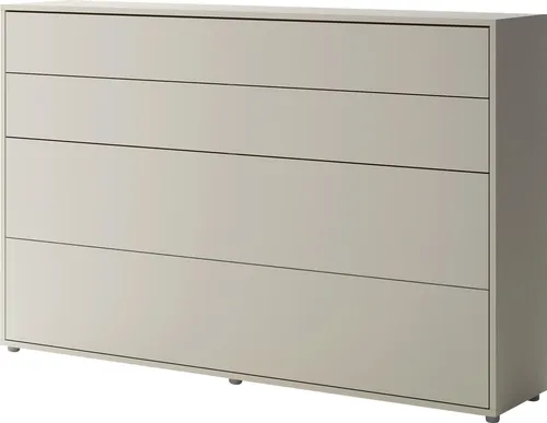 Mirjan24 Schrankbett Bed Concept – Wandklappbett mit Lattenrost (120 x 200 cm, Cashmere) - Das innovative Wandklappbett Bed Concept bietet eine platzsparende Lösung für kleine Räume. Mit einem grifflosen Öffnungssystem und Sicherheitsmechanismus ist es einfach zu bedienen und sicher. Ideal für flexibles Wohnen!