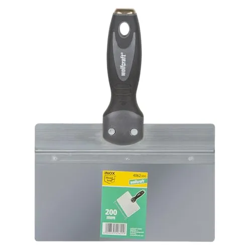 wolfcraft 4062000 Flächenspachtel 200 mm, Silber
