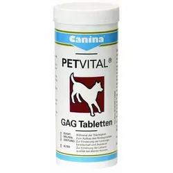Canina Petvital Gag Tabletten - 180 Stück für Hunde - Vitamine für Hunde, unterstützt die Gelenkgesundheit mit Glykosaminoglykanen und fördert die Ausdauer durch Vitamin E. Ideal für aktive Hunde!