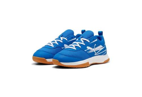 Puma Varion II JR Jungen Trainingsschuh - Blau, Größe 5.5 - Fußballschuhe für Kinder mit Variofoam Dämpfung und atmungsaktivem Variomesh. Ideal für schnelle Bewegungen und verbesserten Komfort auf dem Spielfeld.