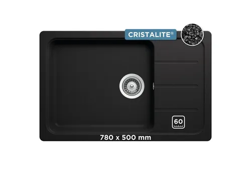 Schock Granitspüle Formhaus D-100LS, eckig, 78/50 cm, für kleine Küchen