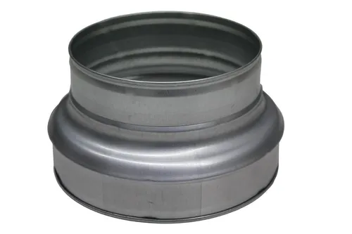 Reduzierstück 200 auf 100mm - Reduzierung Reduktion Wickelfalz Rundrohr verzinkt