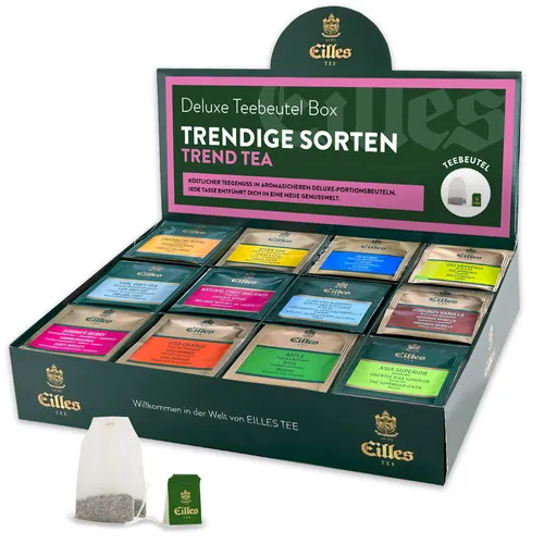 TRENDY Mischbox mit 12 Sorten EILLES Deluxe Teebeutel für die Trendsetter