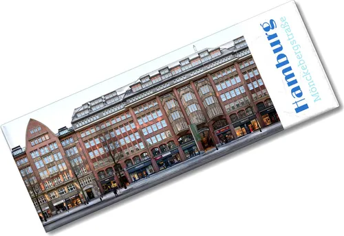 streetline Hamburg Mönckebergstraße Panorama Souvenir Magnet