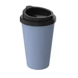 Bio Kaffeebecher Mehrwegbecher PremiumPlus, 0,35 Liter 11063069-00000 , 1 Stück, Farbe: kornblume