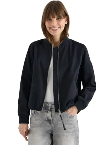 Cecil Damen Leichter Blouson - Sportive Baumwollmix-Jacke mit Rundhals und Langarm, ideal für vielseitige Outfits und angenehmen Tragekomfort. Perfekt für jede Gelegenheit!