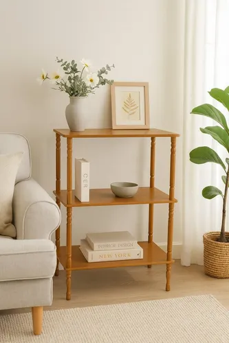 moebel-direkt-online Standregal Stilvolles Regal mit drei Ablageböden