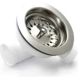 TG-Kunststoffe Siebkorbventil Ø 115 mm - Spülen - Handbetätigung mit Gewinde für einfache Installation und perfekt geeignet für verschiedene Spülenmodelle.