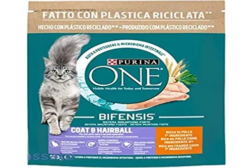 Purina One Bifensis Trockenfutter für Katzen, speziell für Haut und Fell Huhn und Getreide, 800 g