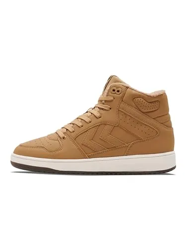 Hummel ST. POWER PLAY MID WINTER - RUBBER - 42 - Sneaker mit mittelhohem Schaft, inspiriert vom Tennissport, bietet exzellenten Komfort durch EVA-Zwischensohle und warmes Futter.