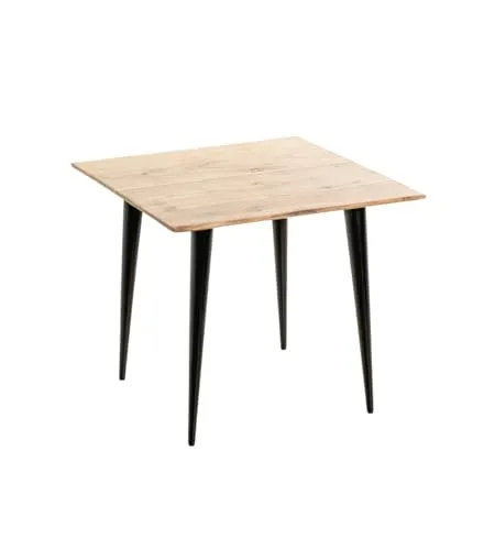 Xxxl Beistelltisch Schwarz aus Akazie und Metall - Eleganter Beistelltisch in Schwarz, aus massivem Akazienholz und Metall, mit einfachem Aufbau – ideal für Ihr Wohnzimmer.